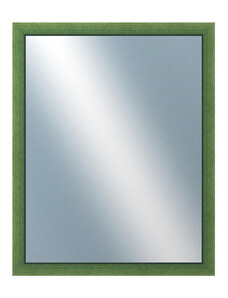 DANTIK - Zarámované zrcadlo - rozměr s rámem cca 40x50 cm z lišty BOX zelená mořená (1751)