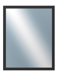 DANTIK - Zarámované zrcadlo - rozměr s rámem cca 40x50 cm z lišty Hliník černá | P05-021 (7005021)