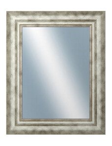 DANTIK - Zarámované zrcadlo - rozměr s rámem cca 40x50 cm z lišty TRITON široký stříbrný (2950)