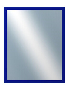 DANTIK - Zarámované zrcadlo - rozměr s rámem cca 40x50 cm z lišty PERLA modrá lesklá vysoká (2877)