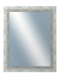DANTIK - Zarámované zrcadlo - rozměr s rámem cca 40x50 cm z lišty PAINT zelená velká (2964)