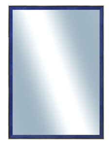 DANTIK - Zarámované zrcadlo - rozměr s rámem cca 50x70 cm z lišty Inclinata colori modrá (3139)