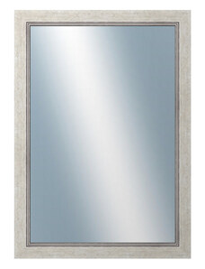 DANTIK - Zarámované zrcadlo - rozměr s rámem cca 50x70 cm z lišty CARRARA bílá (2896)