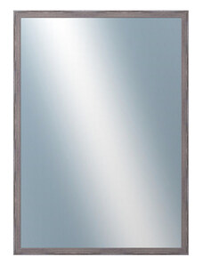 DANTIK - Zarámované zrcadlo - rozměr s rámem cca 50x70 cm z lišty KASSETTE tmavěšedá (3056)