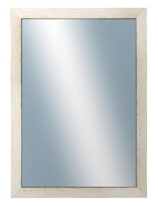 DANTIK - Zarámované zrcadlo - rozměr s rámem cca 50x70 cm z lišty RETRO bílá (2531)