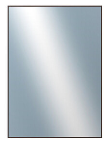 DANTIK - Zarámované zrcadlo - rozměr s rámem cca 50x70 cm z lišty Hliník wenge tmavá |P273-516 (7273516)