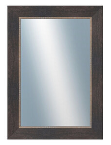 DANTIK - Zarámované zrcadlo - rozměr s rámem cca 50x70 cm z lišty TOMAS černá velká (3031)