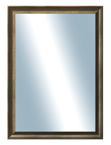 DANTIK - Zarámované zrcadlo - rozměr s rámem cca 50x70 cm z lišty Ferrosa bronzová (3143)