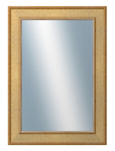 DANTIK - Zarámované zrcadlo - rozměr s rámem cca 50x70 cm z lišty TOOTH zlatá (2778)
