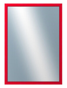 DANTIK - Zarámované zrcadlo - rozměr s rámem cca 50x70 cm z lišty BOX červená mořená (1750)