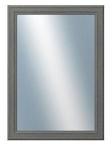 DANTIK - Zarámované zrcadlo - rozměr s rámem cca 50x70 cm z lišty STEP tmavěšedá (3021)
