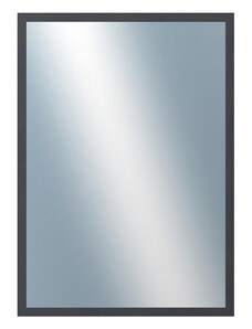 DANTIK - Zarámované zrcadlo - rozměr s rámem cca 50x70 cm z lišty KASETTE šedá (2758)