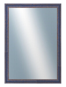 DANTIK - Zarámované zrcadlo - rozměr s rámem cca 50x70 cm z lišty LYON modrá (2668)