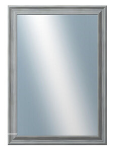 DANTIK - Zarámované zrcadlo - rozměr s rámem cca 50x70 cm z lišty KOSTELNÍ malá šedá (3167)