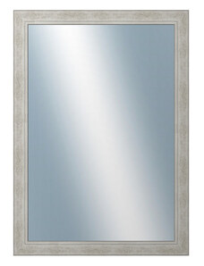 DANTIK - Zarámované zrcadlo - rozměr s rámem cca 50x70 cm z lišty ANDRÉ velká stříbrná (3157)