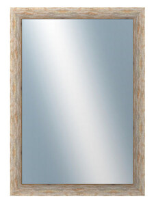DANTIK - Zarámované zrcadlo - rozměr s rámem cca 50x70 cm z lišty PAINT žlutá velká (2961)