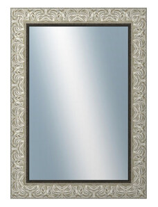 DANTIK - Zarámované zrcadlo - rozměr s rámem cca 50x70 cm z lišty PRAHA stříbrná (2751)