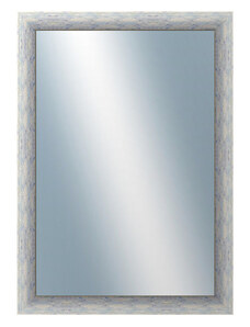 DANTIK - Zarámované zrcadlo - rozměr s rámem cca 50x70 cm z lišty PAINT modrá velká (2963)