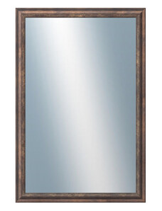 DANTIK - Zarámované zrcadlo - rozměr s rámem cca 40x60 cm z lišty TRITON měď antik (2141)