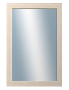 DANTIK - Zarámované zrcadlo - rozměr s rámem cca 40x60 cm z lišty 4020 bílá prodřená (2766)
