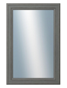 DANTIK - Zarámované zrcadlo - rozměr s rámem cca 40x60 cm z lišty STEP tmavěšedá (3021)
