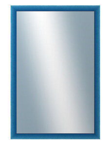 DANTIK - Zarámované zrcadlo - rozměr s rámem cca 40x60 cm z lišty BOX modrá mořená (1753)