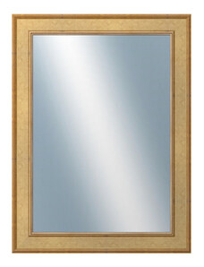 DANTIK - Zarámované zrcadlo - rozměr s rámem cca 60x80 cm z lišty TOOTH zlatá (2778)