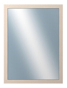 DANTIK - Zarámované zrcadlo - rozměr s rámem cca 60x80 cm z lišty 4020 bílá prodřená (2766)