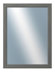 DANTIK - Zarámované zrcadlo - rozměr s rámem cca 60x80 cm z lišty STEP tmavěšedá (3021)