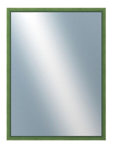 DANTIK - Zarámované zrcadlo - rozměr s rámem cca 60x80 cm z lišty BOX zelená mořená (1751)
