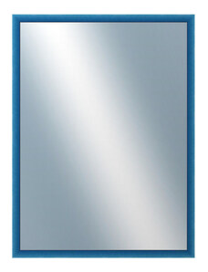 DANTIK - Zarámované zrcadlo - rozměr s rámem cca 60x80 cm z lišty BOX modrá mořená (1753)