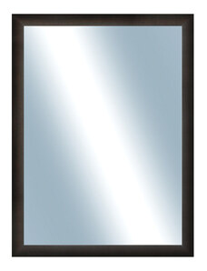 DANTIK - Zarámované zrcadlo - rozměr s rámem cca 60x80 cm z lišty LEDVINKA tmavě hnědá (1442)