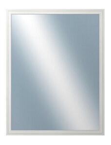 DANTIK - Zarámované zrcadlo - rozměr s rámem cca 70x90 cm z lišty LYON bílá (2666)