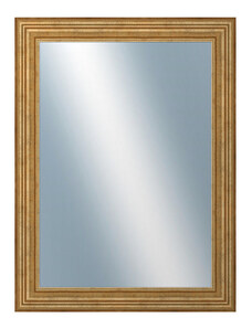DANTIK - Zarámované zrcadlo - rozměr s rámem cca 60x80 cm z lišty HRAD zlatá patina (2822)