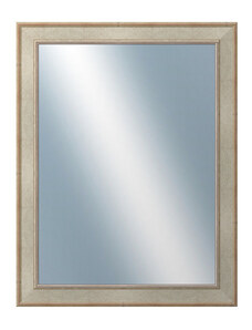 DANTIK - Zarámované zrcadlo - rozměr s rámem cca 70x90 cm z lišty TOOTH stříbrná (2779)