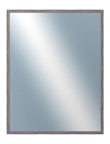 DANTIK - Zarámované zrcadlo - rozměr s rámem cca 70x90 cm z lišty KASSETTE tmavěšedá (3056)