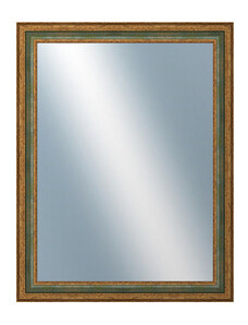 DANTIK - Zarámované zrcadlo - rozměr s rámem cca 70x90 cm z lišty HRAD zelená (3005)