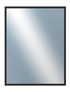 DANTIK - Zarámované zrcadlo - rozměr s rámem cca 70x90 cm z lišty Hliník černá | P05-021 (7005021)