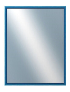DANTIK - Zarámované zrcadlo - rozměr s rámem cca 70x90 cm z lišty BOX modrá mořená (1753)