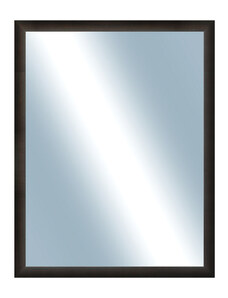 DANTIK - Zarámované zrcadlo - rozměr s rámem cca 70x90 cm z lišty LEDVINKA tmavě hnědá (1442)