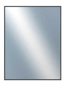 DANTIK - Zarámované zrcadlo - rozměr s rámem cca 70x90 cm z lišty Hliník černá | P269-021 (7269021)