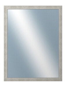 DANTIK - Zarámované zrcadlo - rozměr s rámem cca 70x90 cm z lišty ANDRÉ velká stříbrná (3157)