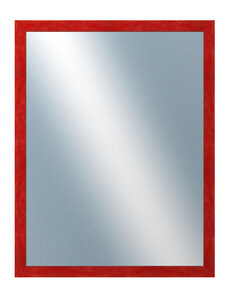 DANTIK - Zarámované zrcadlo - rozměr s rámem cca 70x90 cm z lišty RETRO červená (2534)