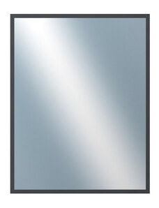 DANTIK - Zarámované zrcadlo - rozměr s rámem cca 70x90 cm z lišty KASETTE šedá (2758)