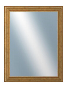 DANTIK - Zarámované zrcadlo - rozměr s rámem cca 70x90 cm z lišty HRAD zlatá patina (2822)