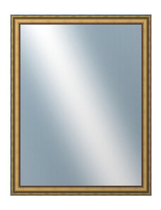 DANTIK - Zarámované zrcadlo - rozměr s rámem cca 70x90 cm z lišty DOPRODEJ|METAL AU prohlá velká (3022)