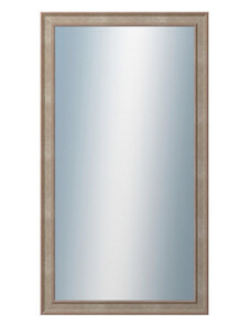 DANTIK - Zarámované zrcadlo - rozměr s rámem cca 50x90 cm z lišty TOOTH malá stříbrná (3162)