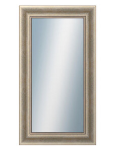 DANTIK - Zarámované zrcadlo - rozměr s rámem cca 50x90 cm z lišty KŘÍDLO velké stříbrné patina (2773)