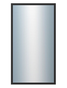 DANTIK - Zarámované zrcadlo - rozměr s rámem cca 50x90 cm z lišty Hliník černá | P05-021 (7005021)