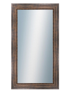 DANTIK - Zarámované zrcadlo - rozměr s rámem cca 50x90 cm z lišty TRITON široký měď antik (2951)